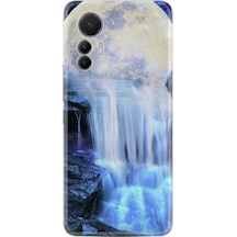 Xiaomi 12 Lite Kılıf Resimli Desenli Baskılı Silikon Blue Moon 1308