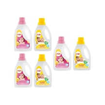 Yumuşatıcı Düş Bahçesi 1500 Ml X3 + Sıvı Bebek Çamaşır Deterjanı Hassas Ciltler 1500 Ml X3