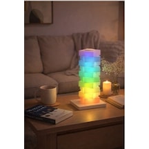 Led Tower Dıy Assembly Night Light 360 Rgb Ambiyans Aydınlatması