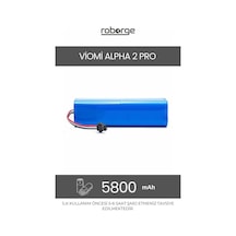 Viomi Alpha 2 Pro Robot Süpürge Uyumlu Batarya 5800 Mah - Muadil Ürün