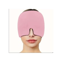Yıwushı 1 Adet Yeniden Kullanılabilir Jel Şapkası, Yüz İçin Soğutucu Jel Bandana Pembe