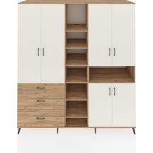 Kronos Dolap 13 Raflı 3 Çekmeceli 6 Kapaklı 220x59x243 Çam-aytaşı/çam Aytası/atlas Çam Kronos Dolap 13 Raflı 3 Çekmeceli 6 Kapaklı 220x59x243 Çam-aytaşı/çam Aytası/atlas Çam