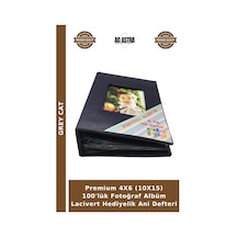Premium 4x6 10x15 100'lük Fotoğraf Albüm Lacivert Hediyelik Ani Defteri