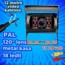 Ticari Araçlara Uyumlu Gece Görüşlü Metal Kasa Araç Kamera12-24 V
