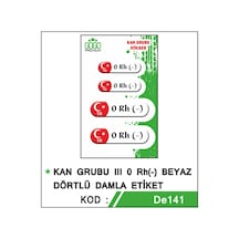 Motosiklet Sticker Kan Grubu 0 Rh - 1.Resim