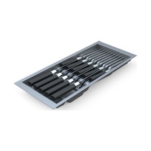 Mutfak Çekmece Içi Antresit Modüler Bıçaklık 20,5cm X 48cm Boydan 4cm Kesilebilir Antrasit