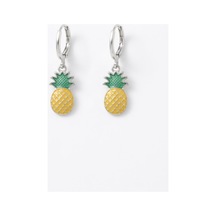 Kadın Ananas Figürlü Sallantılı Şık Küpe Kararmaz Paslanmaz Hediye Kutulu Kadın Küpe Sarı - 916549286 Sarı