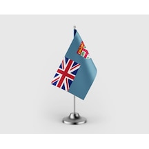 Fiji Devleti Tekli Saten Masa Bayrağı Seti Diğer