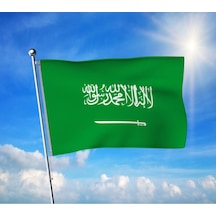 Suudi Arabistan Bayrağı Premium Raşel Kumaş 100x150 Cm Diğer