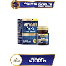 D3 & K2 - 1000 Iu D3 Vitamini-25 Mcg K2 Vitamini - 120 Adet Tablet