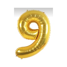 Balon Helyum Uyumlu 34 Inch 76 Cm Normal Şişim Veya Uçan Gold Gold