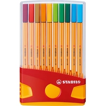 Stabilo Keçe Uçlu İnce Kalem 88 Point 0.4 Mm Karışık Renk 20 Li Colorparade 8820-03 Çok Renkli