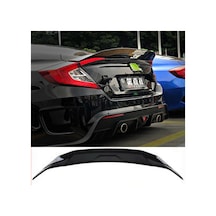 Honda Civic Fc5 Jdm Bagaj Üstü Spoiler Parlak Siyah Spoyler Plastik İthal 2016+
