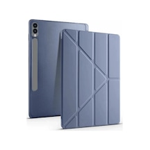 Mey İthalat Samsung Galaxy Uyumlu, X510 Tab S9 Fe 11 Kılıf Kalemlikli Mars Tablet Kılıfı - Lavender