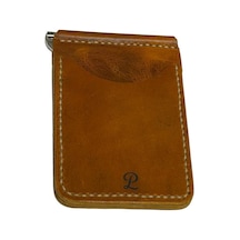 Parla Leather Cavana El Yapımı Hakiki Deri Cüzdan Kahverengi - Taba