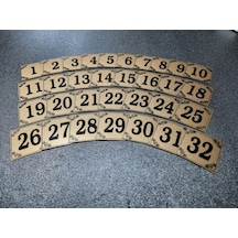 Kapı Numarası 3X3 Cm Kendinden Yapışkanlı No:1 Den 32 E