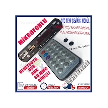 Bluetooth Aux Usb Sd Mmc Kart Girişli Araç Kiti Telefon Görüşme N11.726