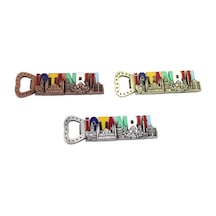 İstanbul Yazısı Metal Magnet Ve Açacak