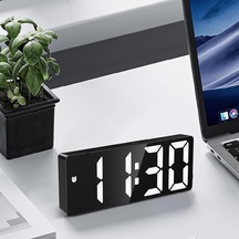 Led Ekran Usb Güç Dijital Aynalı Masa Saati Sıcaklık Alarm Takvim Diğer