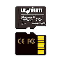 256gb Uranıum Ur-tf-256g Mıcro Sd Card U3 7/24 Surveıllance 100/50mbs Industrıal Hafıza Kartı 3 Yıl