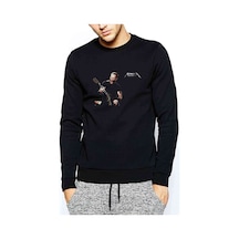 Metallica Nothing Else Matters Baskılı Siyah Erkek Sweatshirt