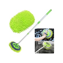 Wonkey - Mikrofiber Araba Yıkama Fırçası, Çok Fonksiyonlu Oto Yıkama Fırçası, Teleskopik Uzun Saplı Araç Mopu Fırçası
