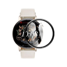 Watch Gt 3 42 Mm Ekran Koruyucu 3d Tam Kapatan Kavisli Ppma Nano Cam Tam Beyaz
