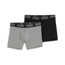 Puma Kısa Kesim Erkek Boxer 2li Paket 938320 03 Gri