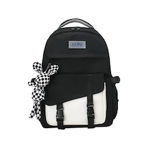 Amiqi Kt-9551 Yüksek Kalite İçin Okul Sırt Çantası Yeni Moda Okul Çantası S Kız Gençler İçin Okul Ça Siyah