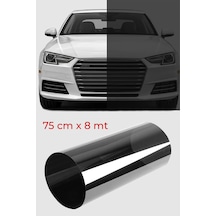 Cam Filmi Siyah Amerikan Çizilmez  Orta ton 75 CM x 8 M