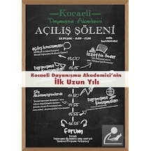 Kocaeli Dayanışma  Akademisi'nin İlk Uzun Yılı- Dipnot