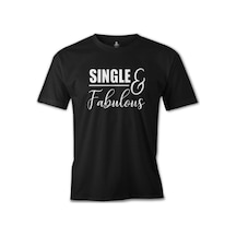 Single And Fabulous Siyah Erkek Tshirt