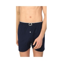 Iç Giyim Düğmeli Erkek Boxer 6 Lı Paket Koyu Mavi