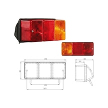 Massey Ferguson 240, 285 Arka Stop Lambası Sağ 712211-rh