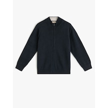 Koton Dik Yaka Fermuar Kapamalı Basic Okul Hırkası Lacivert 5wkb90010tt Lacivert