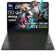 HP OMEN 16-AM0018NT BQ1Z1EA Ultra 7-255H 16 GB 1 TB SSD 8 GB RTX 5060 16" Free Dos Dizüstü Bilgisayar