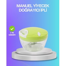 İpli Manuel Doğrayıcı Paslanmaz Çelik Bıçaklı Çok Renkli