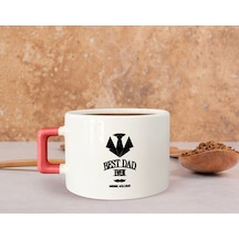 Bk Gift Kişiye Özel İsimli Pembe Kulplu Çay & Kahve Fincanı-13, Arkadaşa Hediye, Sevgiliye Hediye