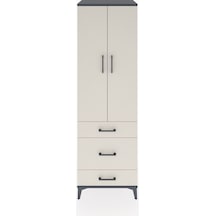 Hyperion Dolap 2 Raflı 3 Çekmeceli Tek Askılı 60x44x195 Antra... Antrasit