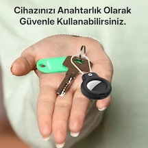 Airtag İle Uyumlu Superlock Serisi Kilitli Kılıf Ve Darbelere Karşı Ultra Güçlü Koruyucu Anahtarlık Siyah Belirtilmemiş