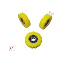 Elektrikli Bisiklet Pedal Destekli Plastik Dişli Rulmanlı 3 Lü Set 37 Diş