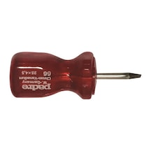 Tornavida Topaç Düz Kırmızı Saplı No6625x45 Alman Padre
