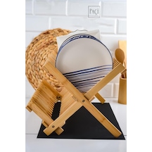 Paçi Kitchen Serisi Bambu Katlanabilir Tabaklık-bulaşıklık 47x32 Cm Sarı