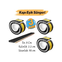 Yapışkanlı Kapı Altı Eşik Süngeri İnce Köpük Soğuk İzolasyon Bandı Fitili 90 Cm Toz Böcek Engelleme 90 CM