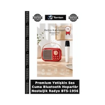 Premium Yetişkin Ses Cuma Bluetooth Hoparlör Nostaljik Radyo Bts-1956