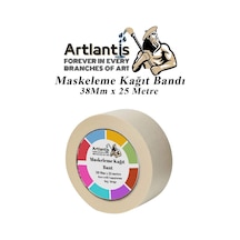 Maskeleme Bandı Kağıt Bant 38 Mm 25 Metre 1 Adet Boya Bantı Maskeleme Kağıt Bant Duvar Yağlı Boya Badana