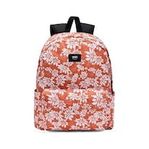 Vans Old Skool 22l Sırt Çantası Çiçekli Turuncu