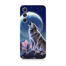 Samsung Galaxy A24 Uyumlu Silikon Kılıf Kurt Ve Ay