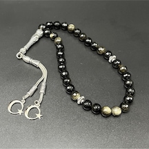 Yıldız Doğal Taş Golden Obsidyen 8mm 33lük Doğal Taş Tesbih