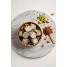 Glutensiz Hindistan Cevizli Antep Fıstıklı Kakaolu Sultan Lokumu 500 Gram